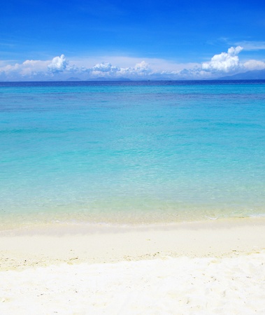 beautiful beach and tropical seaの写真素材