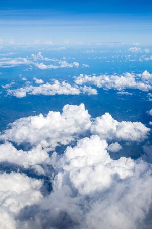 Aerial sky and clouds backgroundの写真素材