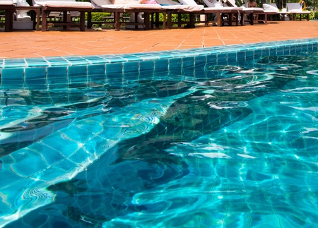 Beautiful swimming pool in Thailand のeditorial素材