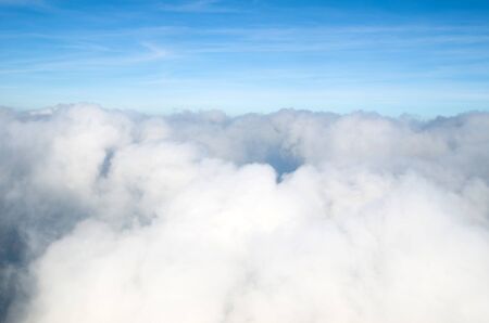 Aerial sky and clouds background