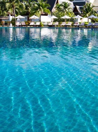 Tropical swimming pool in thailandのeditorial素材