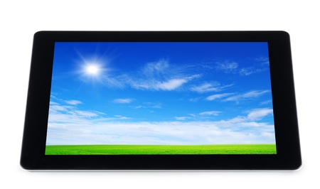  tablet computer isolated on white