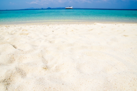 beautiful beach and tropical seaの写真素材