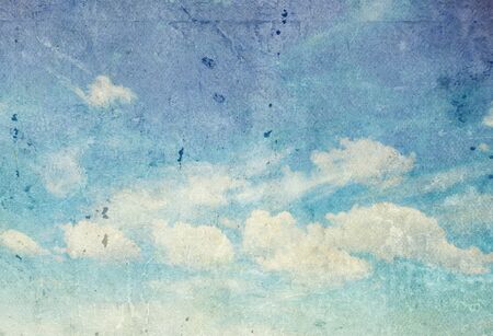 retro image of cloudy sky