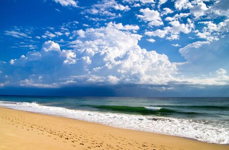 beautiful beach and tropical seaの写真素材