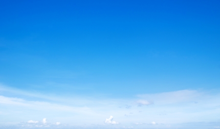 white clouds against blue skyの写真素材