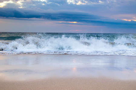 Tropical beach at beautiful sunset