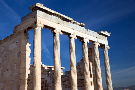 Parthenon on the Acropolis in Athens, Greeceの写真素材