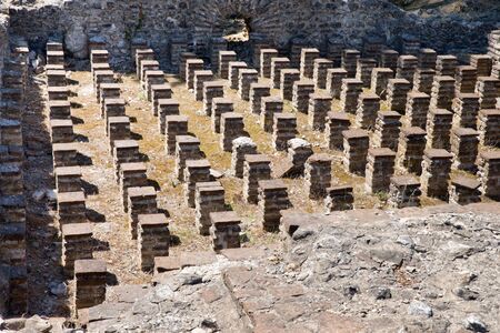 Ancient ruins in Dion, Greece.の写真素材