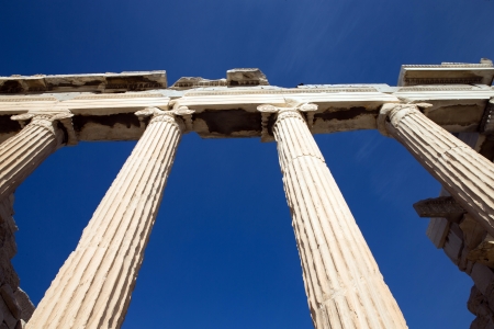 Parthenon on the Acropolis in Athens, Greeceの写真素材