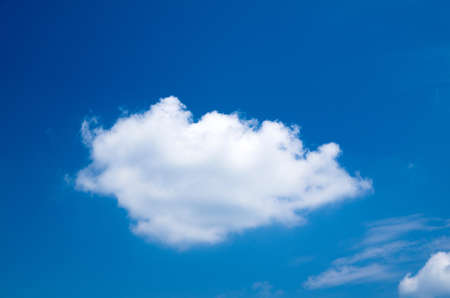 White clouds in blue sky 