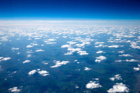 Aerial sky and clouds backgroundの写真素材