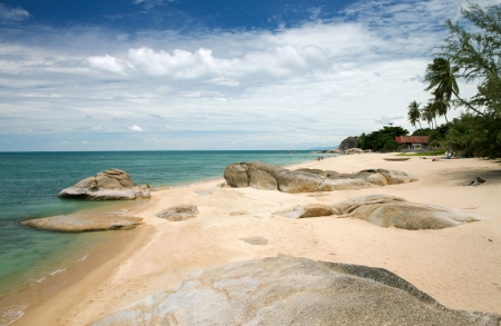 Blue sea and blue skyの写真素材