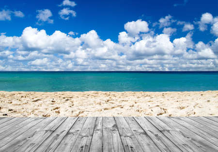 beautiful beach and tropical seaの写真素材