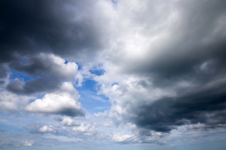 blue sky background with white cloudsの写真素材