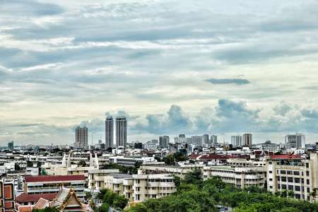 Bangkok city view from aboveのeditorial素材