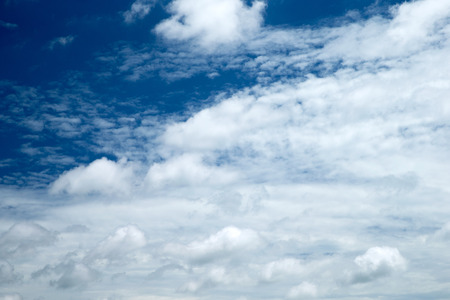 blue sky background with tiny clouds