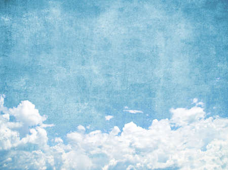 Grunge blue sky background with space for text