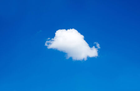 blue sky with cloud closeupの写真素材