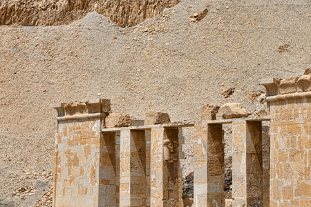 The temple of Hatshepsut near Luxor in Egyptの写真素材