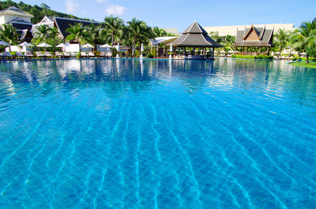 Beautiful swimming pool in Thailand