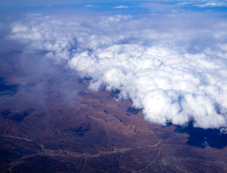 Aerial sky and clouds backgroundの写真素材