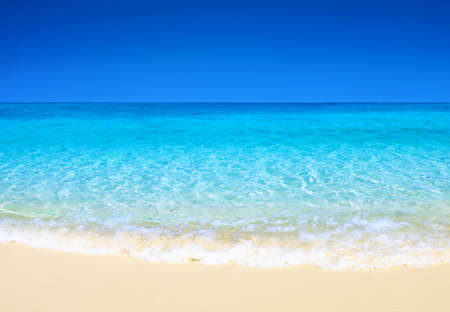 beautiful beach and tropical seaの写真素材