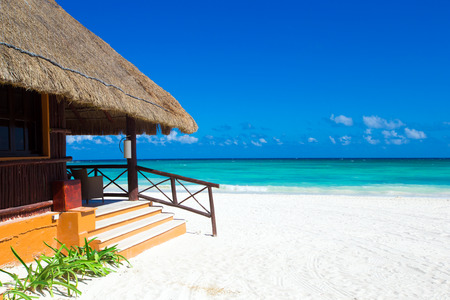 tropical sea under the blue skyのeditorial素材