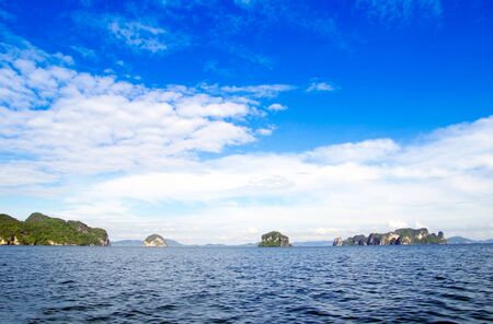 islands in andaman sea Thailandの写真素材