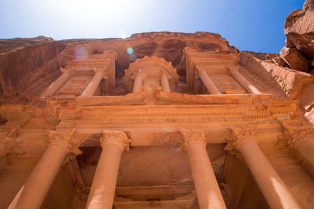 Al Khazneh in Petra, Jordanの写真素材