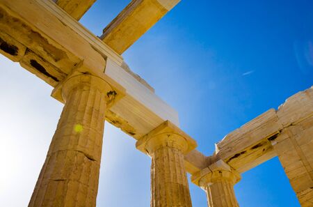 Parthenon on the Acropolis in Athens, Greeceの写真素材