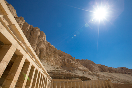The temple of Hatshepsut near Luxor in Egyptの写真素材