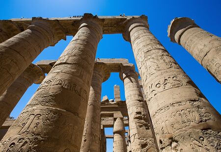 karnak temple, Luxor, Egyptの写真素材