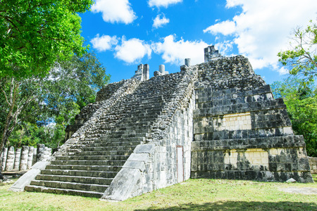 Kukulkan Pyramid in Chichen Itza Site, Mexico