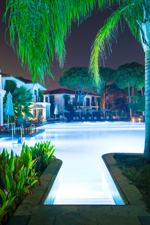 Swimming pool of luxury hotelのeditorial素材