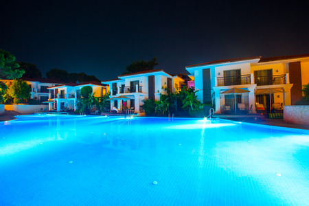 Swimming pool of luxury hotelのeditorial素材