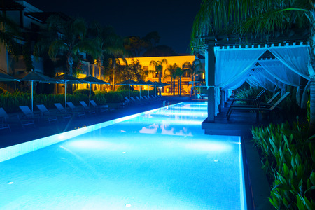 Swimming pool of luxury hotelのeditorial素材