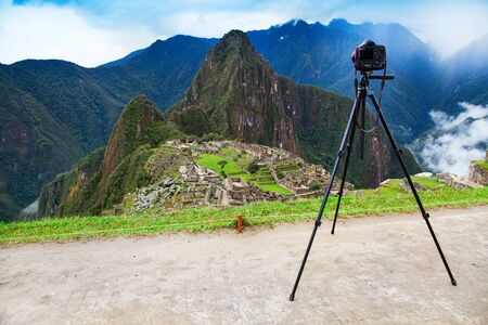 Machu Picchu, a UNESCO World Heritage Siteの写真素材