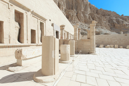 The temple of Hatshepsut near Luxor in Egyptの写真素材