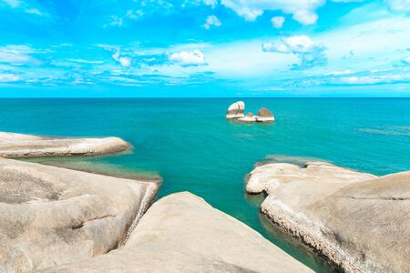 beautiful beach and tropical sea