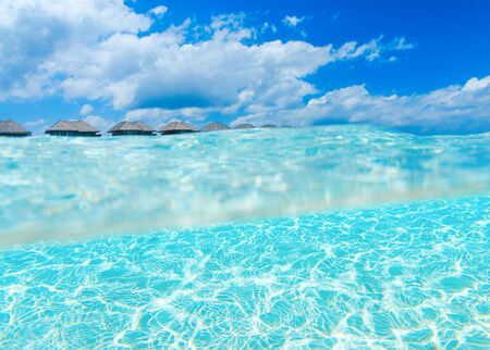 beautiful beach and tropical seaの写真素材