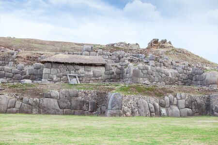 Sacsayhuaman : Inca archaeological site in Cusco, Peruの写真素材