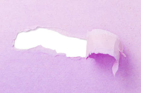 Torn paper banner, isolated on whiteの写真素材