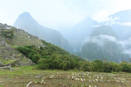 Machu Picchu, a UNESCO World Heritage Siteの写真素材