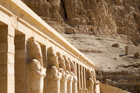 The temple of Hatshepsut near Luxor in Egyptの写真素材