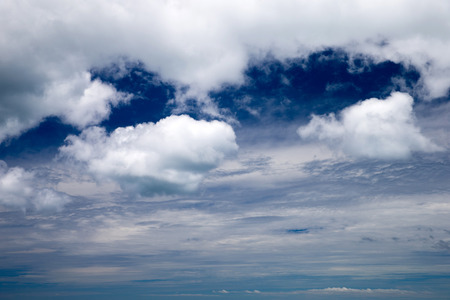 clouds in the blue sky