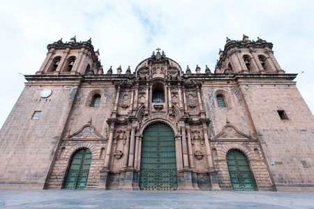 CUSCO PERU-NOV. 9: Cathedral of Santo Domingo on Nov. 9 2015 in Cusco Peru Building was completed in 1654, almost a hundred years after construction began.のeditorial素材