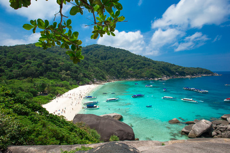 Phang Nga, Thailand-Mar 15, 2013 : clear water beautiful sea like a heaven at Similan island,...