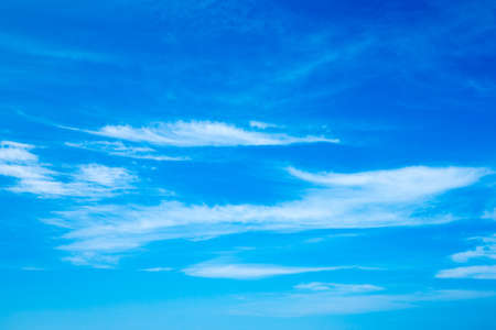 blue sky with clouds closeupの写真素材