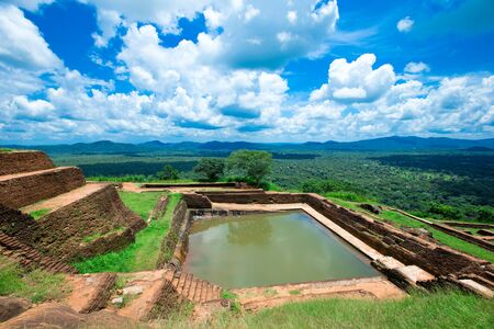 Sigiriya Lion Rock Fortress in Sri Lankaの写真素材